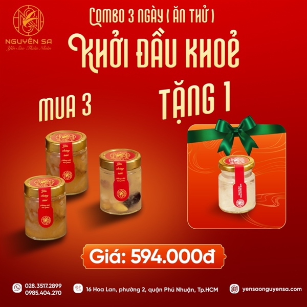Combo Yến Chưng Nóng - 3 Ngày - Khởi Đầu Khoẻ