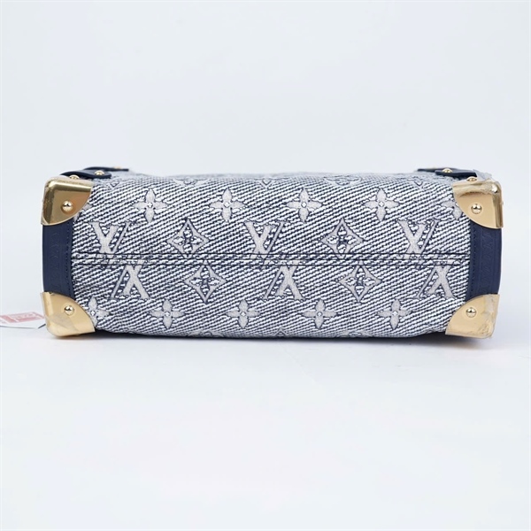 Túi LV Side Trunk hoa xanh 2 strap kèm lót form sz24 (BMC) KG+