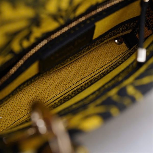 Túi Dior Lady vàng phối đen (50-MA-1212) szmini (BMC) KG+