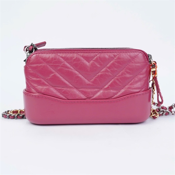 Túi Chanel Gab hồng (26408427) sz17 (BMC) KG+