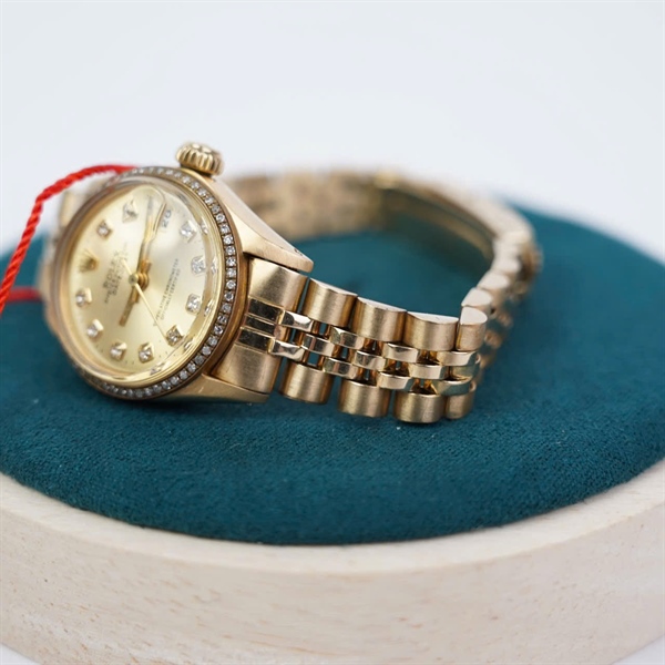Đồng hồ Rolex vàng khối vành độ 4 số sz27.8 (HC) KG+