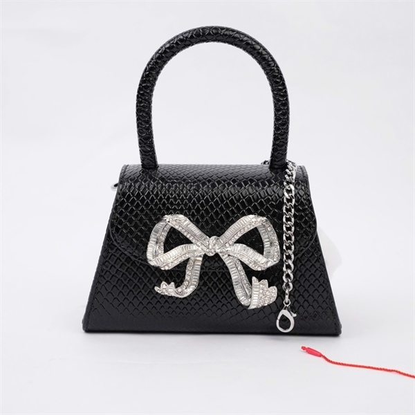 Túi Self-Portrait đen đính nơ sz14 +