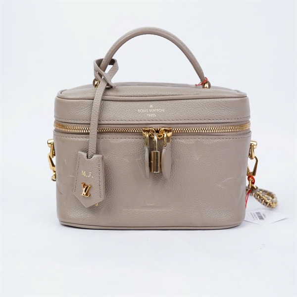 Túi LV Vanity hoa xám kèm ổ + 2 chìa (FK4280) sz20 (BMC) KG+