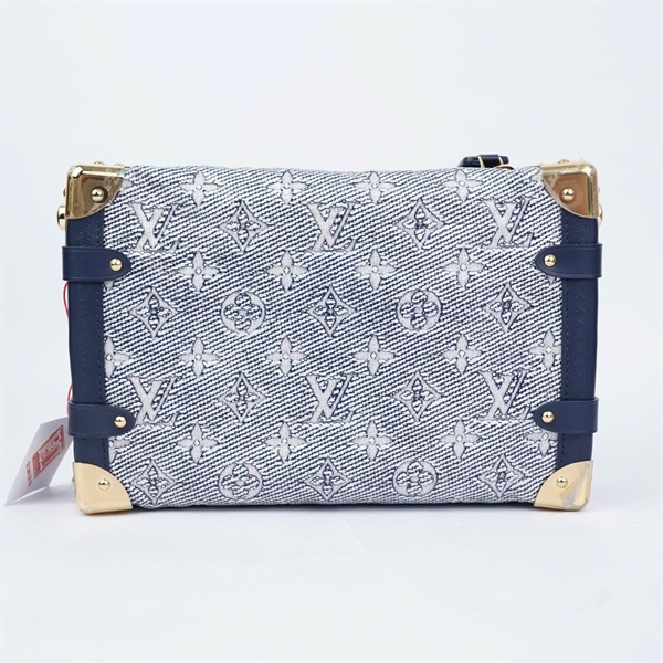 Túi LV Side Trunk hoa xanh 2 strap kèm lót form sz24 (BMC) KG+