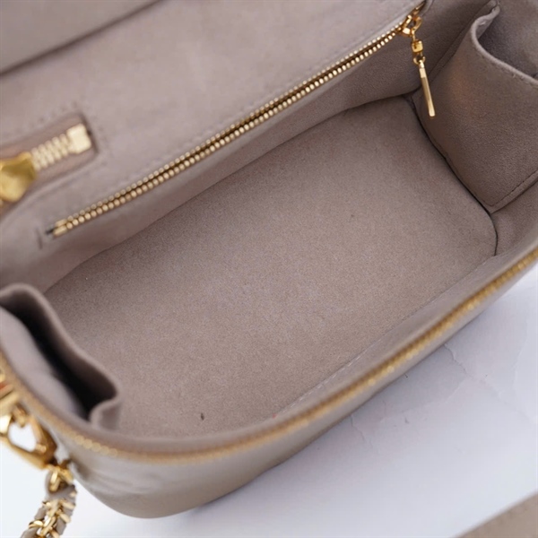 Túi LV Vanity hoa xám kèm ổ + 2 chìa (FK4280) sz20 (BMC) KG+