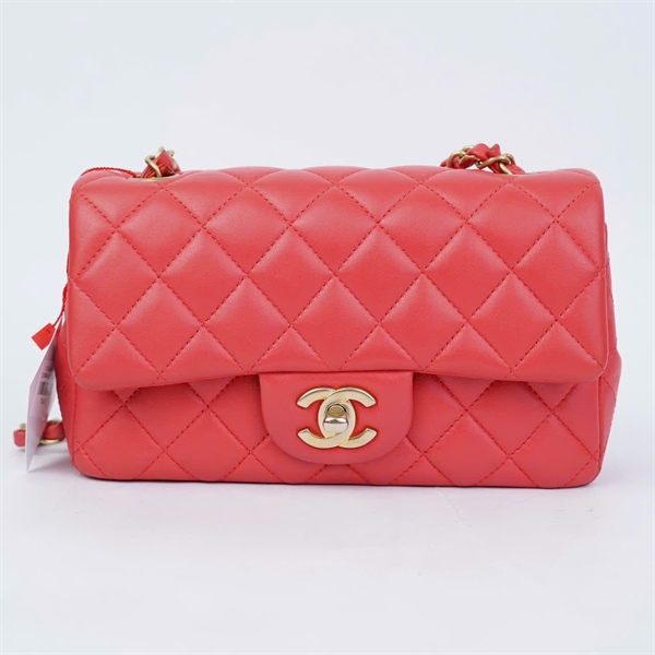 Túi Chanel Mini 8 đỏ (27638848) sz19 (BMC) KG+