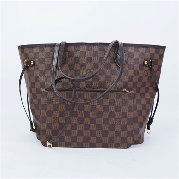 Túi LV Neverfull ô vuông nâu kèm ví (FL0137) sz32-44 (BMC) KG+