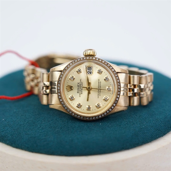 Đồng hồ Rolex vàng khối vành độ 4 số sz27.8 (HC) KG+