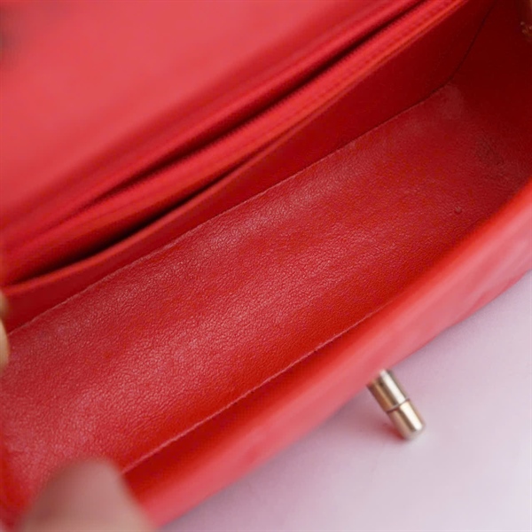 Túi Chanel Mini 8 đỏ (27638848) sz19 (BMC) KG+