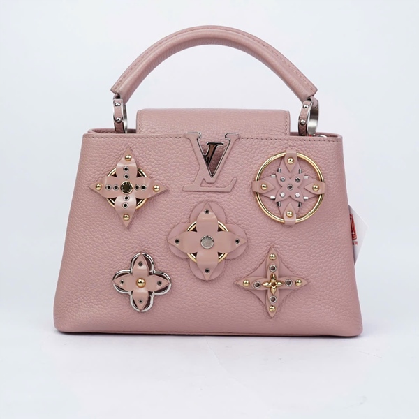 Túi LV Capu hồng đính hoa (AH2197) sz26 (BMC) KG+