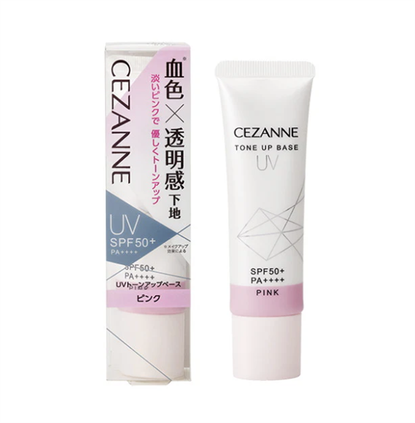 Cezanne Tone Up Base UV, Pink SPF50+/PA ++++ tuýp 30g