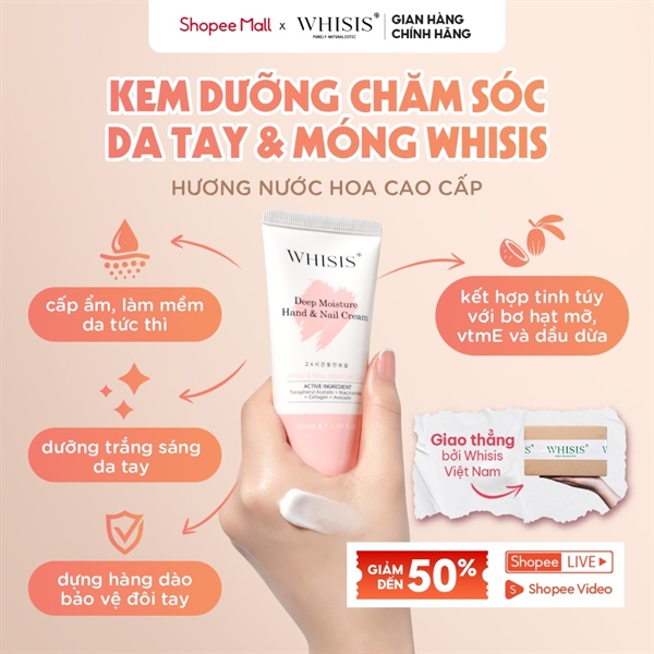 Kem dưỡng da tay Whisis
