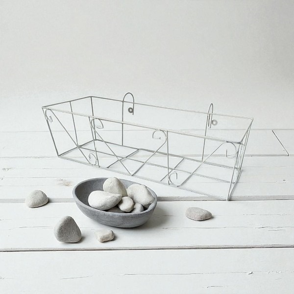 Khung sắt chữ nhật hai móc treo bancong 60.5x21.5/29.5H17/20.5 D58x18.5