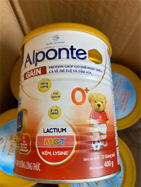 Sữa bột Alponte Gain Gold 0+ 400g