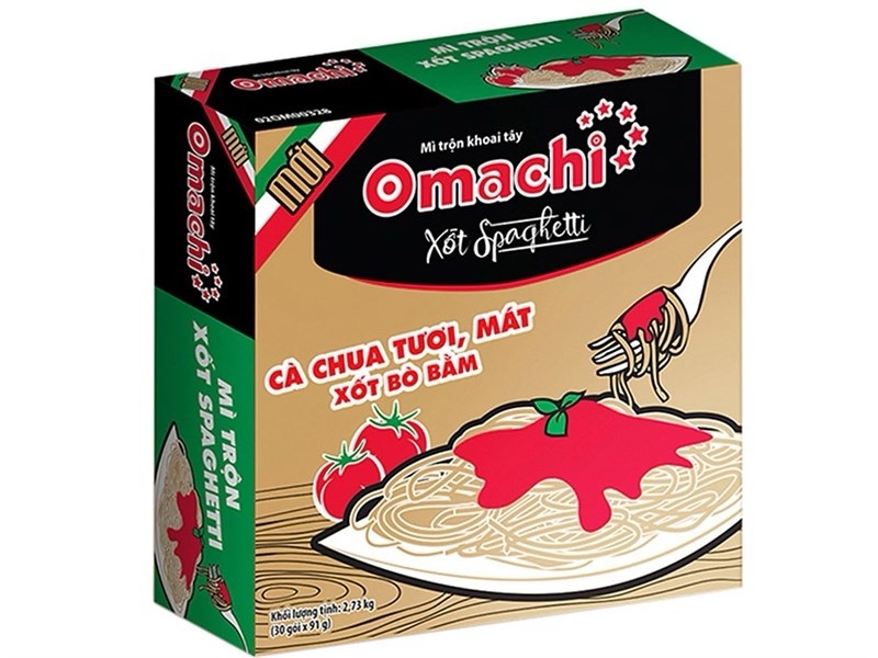 Mì trộn Omachi xốt spaghetti gói 91g