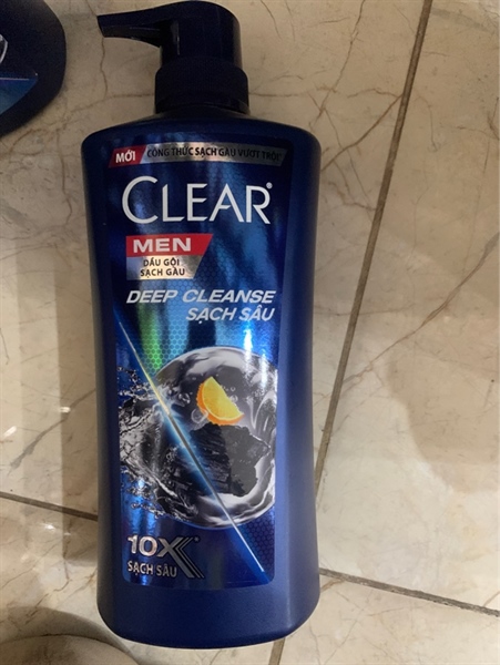 109CLEAR men dầu gội mềm sạch sâu 630g/8-Chai