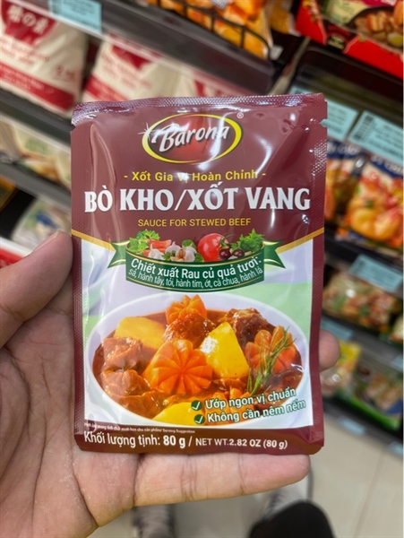 bò kho xốt vang