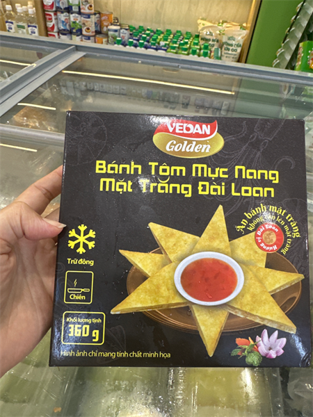 Bánh tôm mực nang mặt trăng Đài Loan 360g Vedan