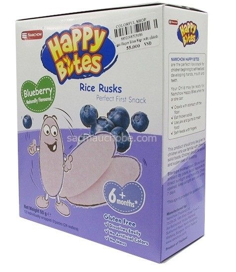 Bánh gạo Happy bites Vị Việt quất