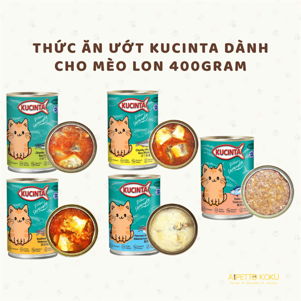 Pate lon Kucinta dành cho mèo 400gram