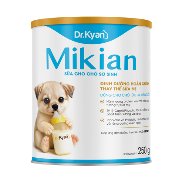 Sữa bột Mikian cho chó sơ sinh 250g