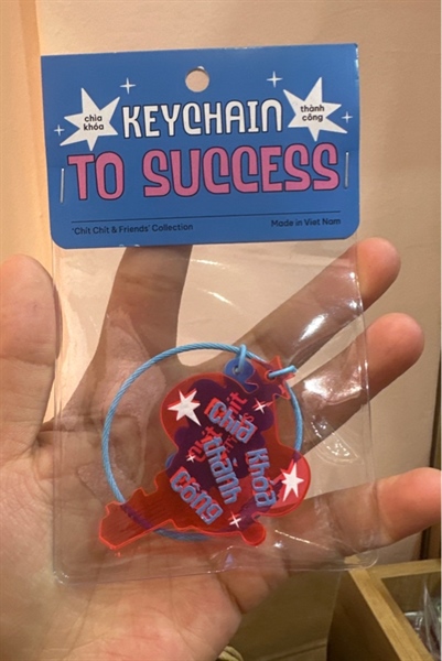 LN Keychain to Success (blue)