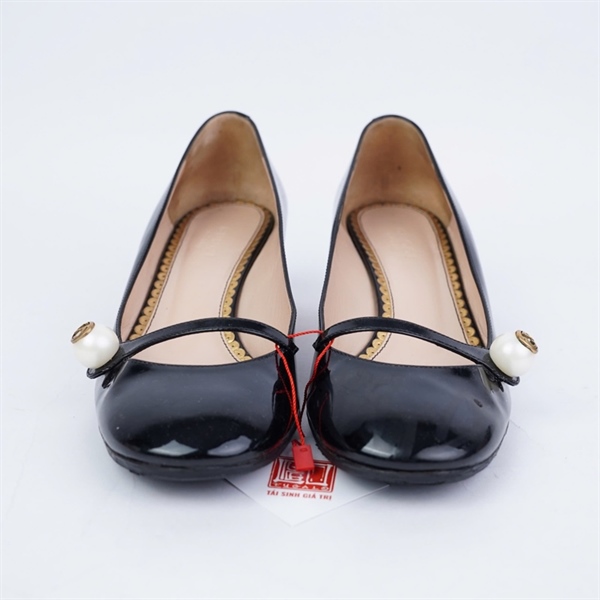Giày GG đen cao 4cm sz36 (TT) KG+