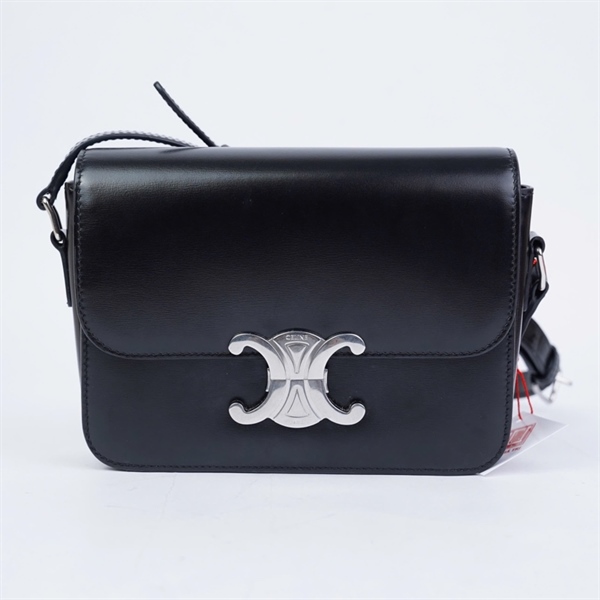 Túi Celine Triomphe đen sz18 (TT) KG+