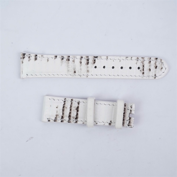 Dây đồng hồ Chopard trắng da cá sấu +