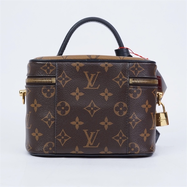 Túi LV Vanity hoa nâu kèm lót form (PL0230) sz18 (TT) KG+