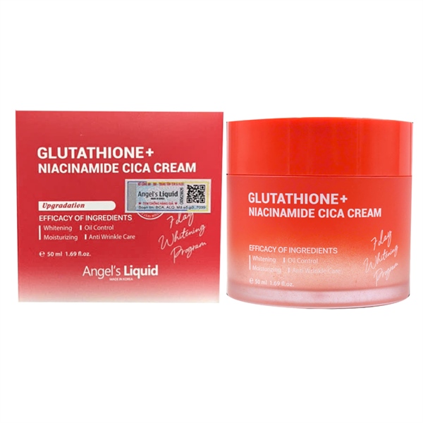 [Hàng Công Ty] ANGEL'S LIQUID Kem Dưỡng Glutathione Plus Niacinamide Cica - 50ml