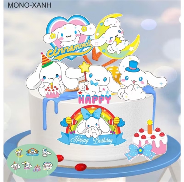 Cắm thỏ tai dài xanh dương mã 2 bịch 10 set nhỏ