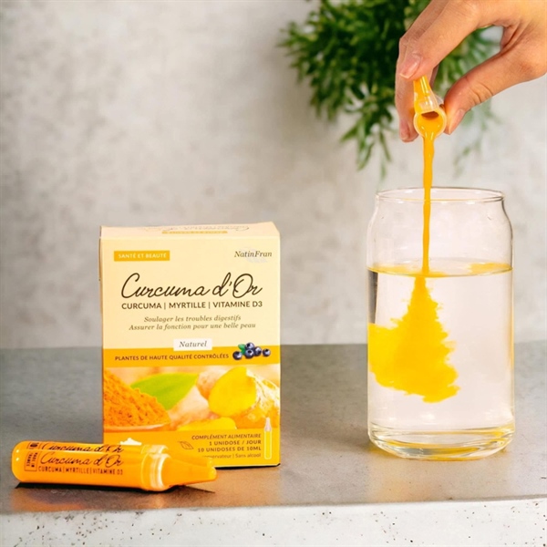 Tinh nghệ Nano Vàng Pháp Curcumine D'or 1 hộp 10 ống