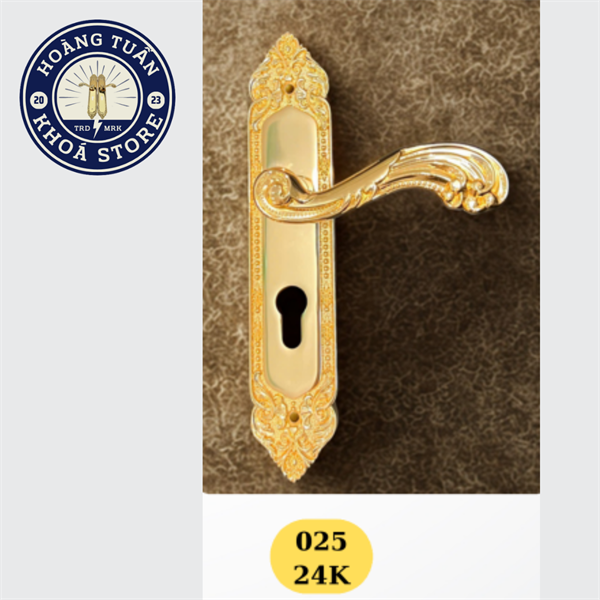 KHÓA ĐỒNG CỬA THÔNG PHÒNG KC_-24K, DÀI 25CM - LẮP CỬA GỖ DÀY TỪ 3CM TRỞ LÊN