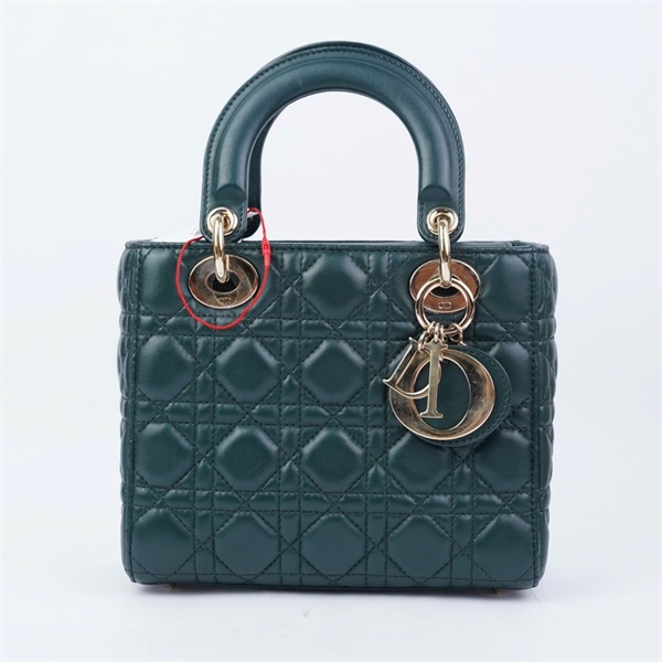 Túi Dior Lady xanh lục đậm (50-MA-1128) szS KG+