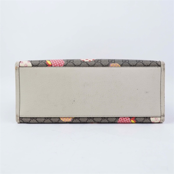 Túi GG Tote xám in hình apple (659983-525040-X) sz31 KG+