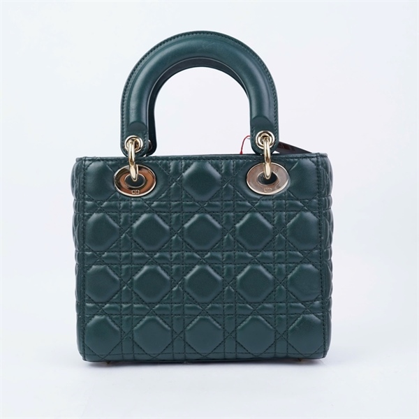 Túi Dior Lady xanh lục đậm (50-MA-1128) szS KG+