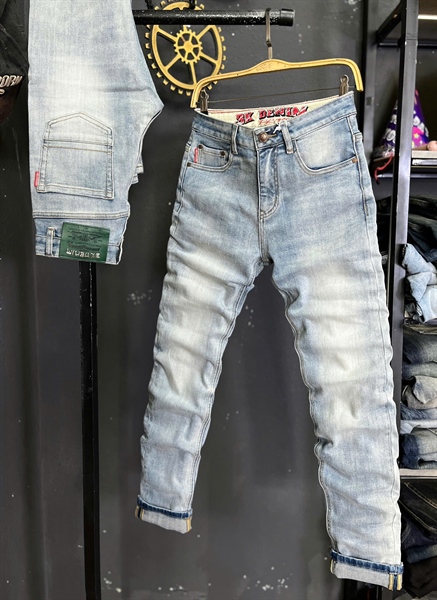 Jean Dài QCCC3K- K2258 Xanh bạc in chữ đỏ