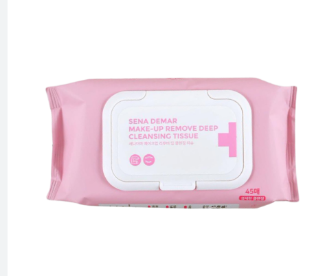 Khăn Tẩy Trang Thuần Chay 3in1 Sena Demar Make-Up Remove Deep Cleansin