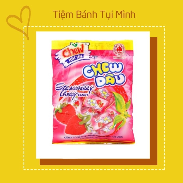 KẸO CHEW DÂU (Strawberry chew candy)