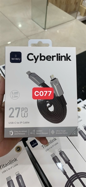 Cáp WIWU CYBERLINK C-IP C077 1m 27W