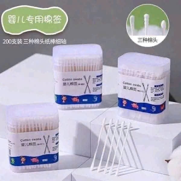 Hộp 200 tăm bông cotton Swabs