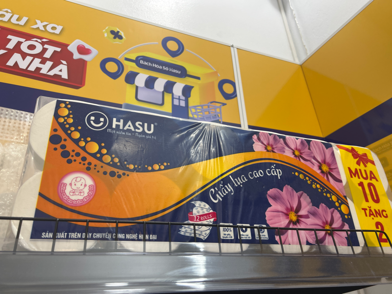 Giấy vệ sinh Hasu 12 cuộn