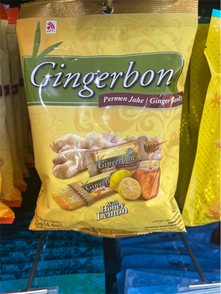 Kẹo gừng Gingerbon chanh mật ong 125g/20