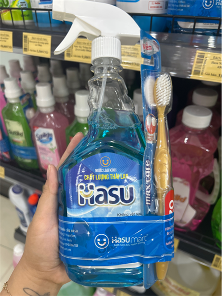 HASU Nước lau kính 650ml/16