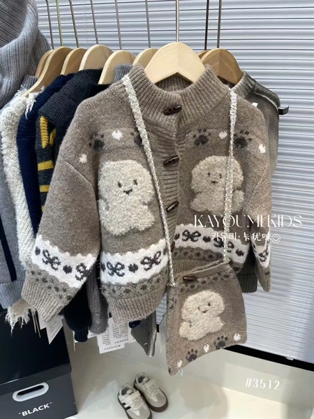 33610-Áo len dệt 2 chú cún