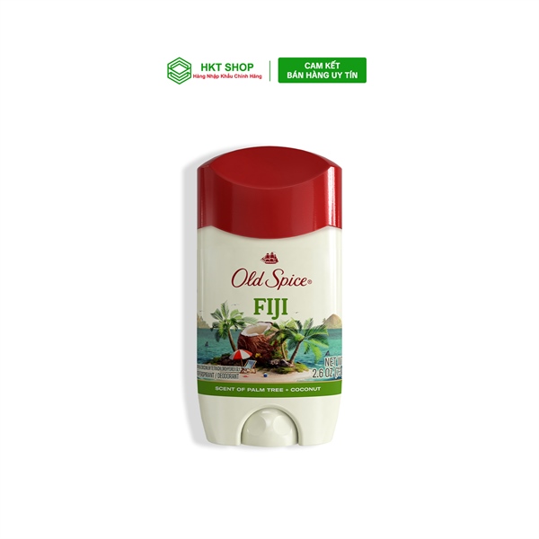 Sáp khử mùi và giảm tiết mồ hôi Old Spice Fiji 73g (Sáp trắng) - Mỹ
