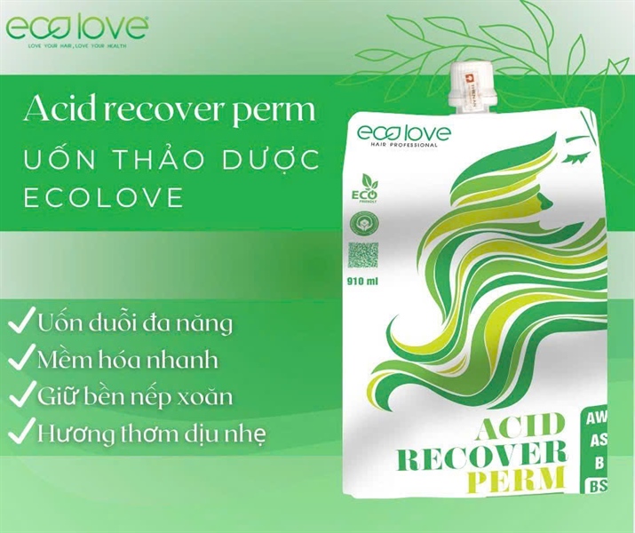 Kem uốn số 1 Eco Acid cho tóc khỏe AS 910ml