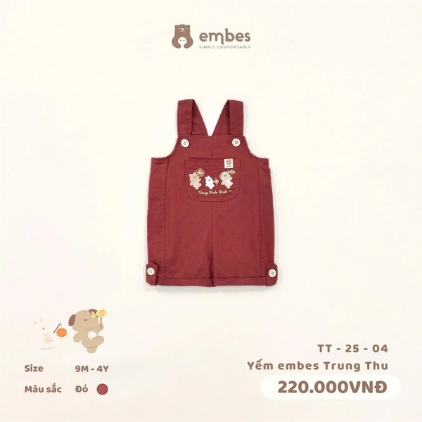 TT2504 - 12M/4Y Yếm đùi trung thu Embes