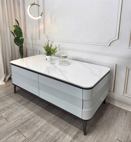 BÀN TRÀ AROUN 1 mặt Đá Ceramic